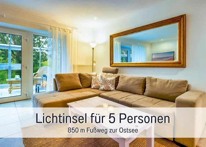 Ferienwohnung Lichtinsel - Strandnah, Ebenerdig, Haustierfreundlich, Grosser Garten, Optimal Fuer Familien